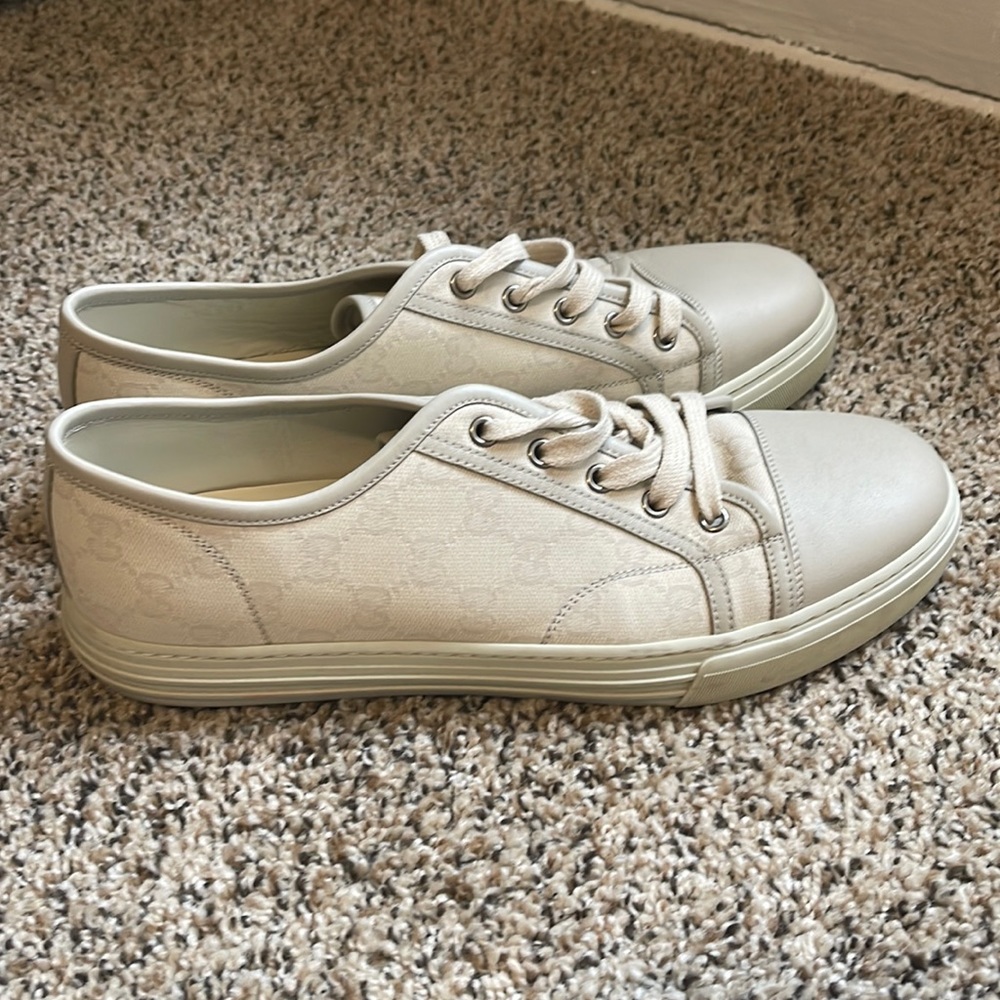 Men’s Gucci - Authenticated Trainer shoe GG canvas beige